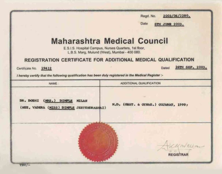 Maharashtra Medical Registration